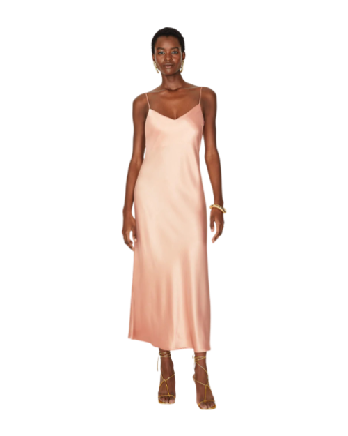 Cropped V Neck Slip Dress