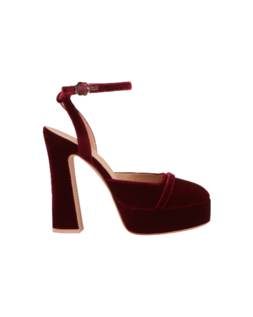 Mora 125 Velvet Platforms