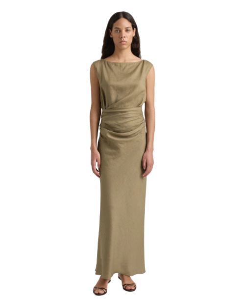 Adelia Maxi Dress Khaki