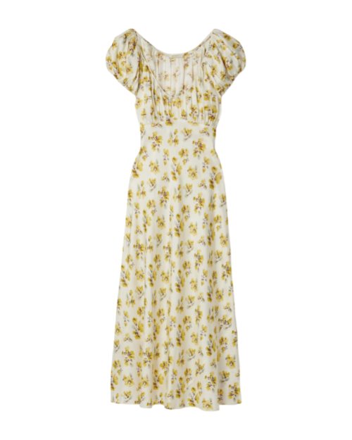 Florencia floral-print silk-blend midi dress