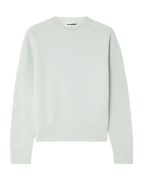Boiled merino wool sweater